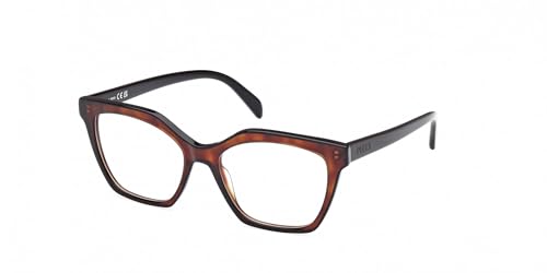 Gafas PUCCI GU50098 havana de acetato pulido con acabados de alta costura