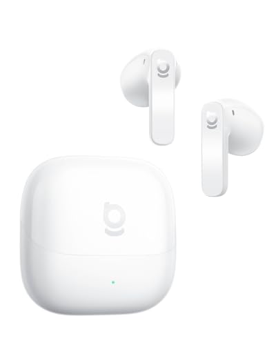 Baseus Bass BS1 NC Semi-in-Ear True Wireless Noise Cancelling Earbuds with Adaptive Hybrid ANC, Hi-Res Audio (LDAC), 40H Playtime, 4g Ultra-Lightweight Fit, 6-Mic AI Clear Call, Bluetooth 6.0