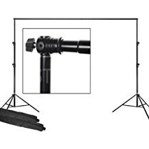 PBL 12ft Backdrop Background Support System, Heavy Duty, Air Cushioned, Adjustable Crossbar