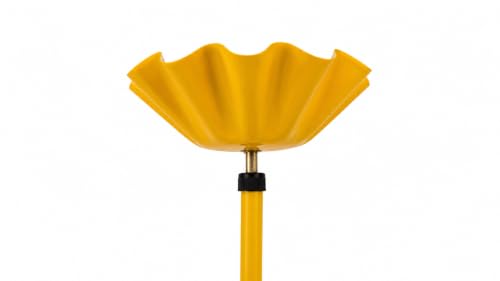 Image of Metal Shade Wooden Tripod Floor Lamp for Living Room, Living Room Corner, Bedroom, Home, Office, Interiors, Decor, Cinema. (Mustard Yellow Without Ball)
