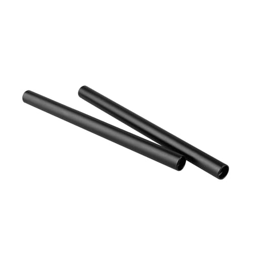 Image of 2Pcs Aluminum Alloy 15MM Camera Guide Rods 20CM, Black