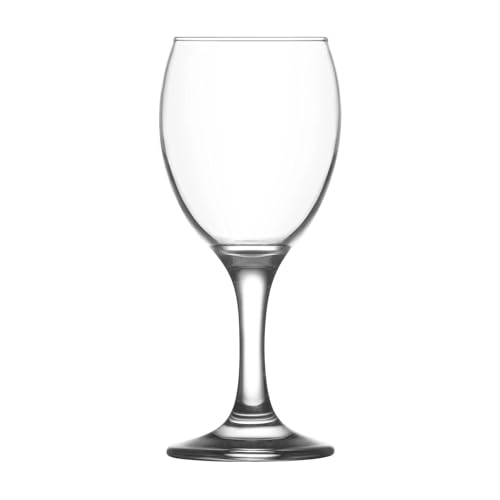 LAV 12x 205ml Empire White Wine Glasses - Small Dishwasher Safe Glass Wedding Christmas Birthday Party Drinking Glassware Goblet Gift Set - Image 4