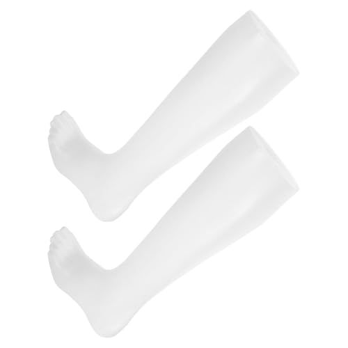Modèle pied plastique blanc résistant pour présentation de chaussettes - 2