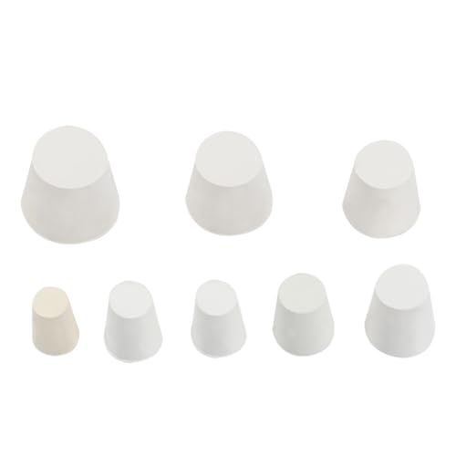 KICHOUSE Multi-Purpose Sealing Plugs 16pcs White Rubber Plugs for Bottle Tube Sealings