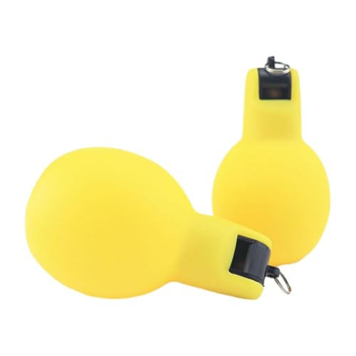 QSTDGVPW 2X Hand Squeeze Whistles, Sports Whistle, Loud Training Whistles, Coaches Whistle for Coaches, Training, Basketball Football, Yellow