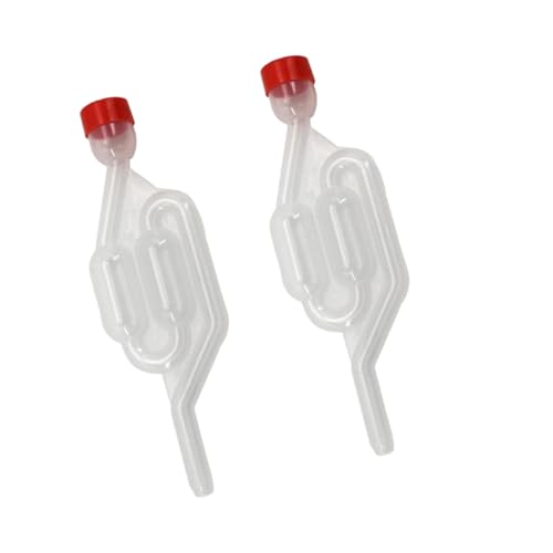 CIYODO Water Seal Valve for Wine 2pcs Air Lock Wine Vent Plastic One-way Exhaust Suitable for Homebrewing