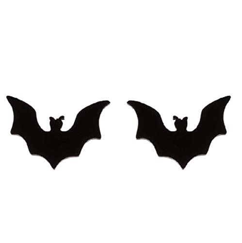 Mini Flying Bat Stud Earrings for women Stainless Steel Small Flying Animals Post Stud Earrings