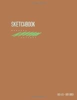 Dot Grid Sketchbook 8.5 x 11: Dotted Notebook Journal Brown for Drawing and Doodling, Smart Design, Large, Letter Size, Soft Cover, Number Pages 1720694176 Book Cover
