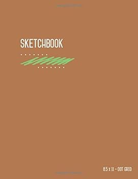 Paperback Dot Grid Sketchbook 8.5 x 11: Dotted Notebook Journal Brown for Drawing and Doodling, Smart Design, Large, Letter Size, Soft Cover, Number Pages (Large Professional Sketchbooks) Book
