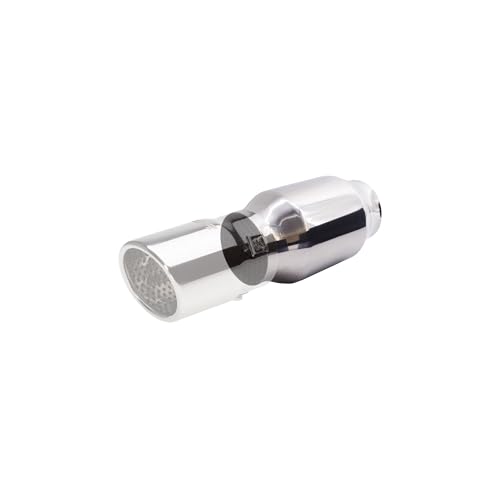 Simoni Racing ESR4 Universale Sportauspuffanlage, Gerade Runde Auslass, Gerader Auspuff für Autos aus Edelstahl, Länge 160 mm, Stahl