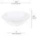 Disposable Plastic Plates with Rim Design, Organic Round Dinnerware Bulk Order for Wedding, Birthday & All Occasions (White, 6 oz Dessert Bowls (120 Bowls))