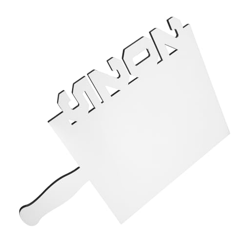 HEALLILY Marco de fotos de transferencia de calor 2025, abanico de sublimación, abanicos de mano de graduación, imágenes en blanco, marco de fotos en forma de abanico, sublimación en blanco, madera
