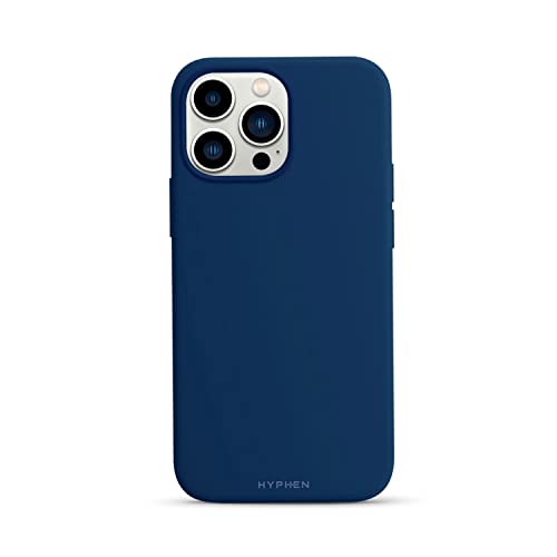 HYPHEN TINT Silicone MagSafe Case for iPhone 14 Pro Max| Premium Liquid Silicone Soft Back Cover| Shock Absorbing Protection| Microfiber Interior| Lightweight Case| Supports Wireless Charging| Blue