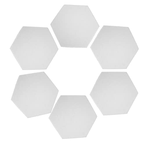 6 piezas Paneles acústicos autoadhesivos de alta densidad para absorción de sonido, aislamiento acústico moderado para hogar, oficina y estudio miniatura 1