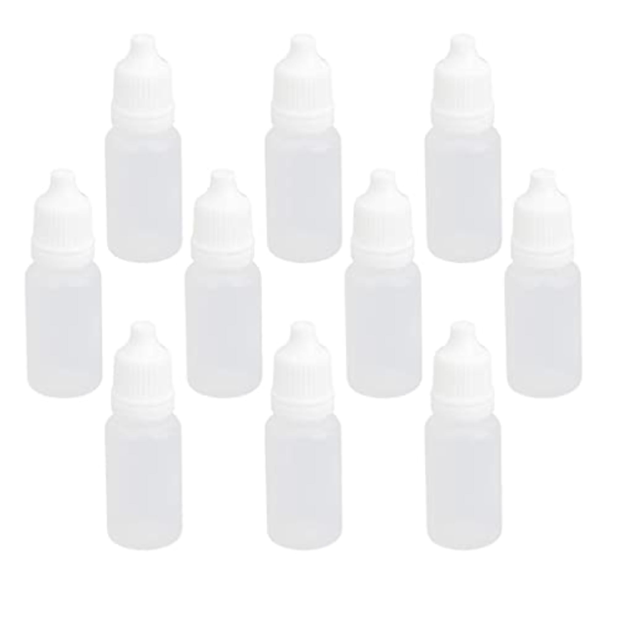 20x10x Empty Squeezable Dropper Bottle 10ml