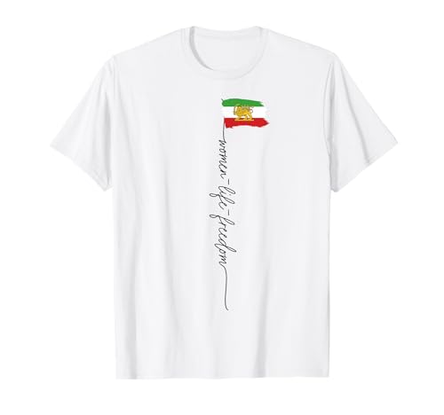 Iranische Löwen Sonne Flagge, iranische Flagge, Unterstützung Frauen des Iran T-Shirt