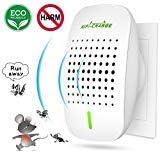 Updated Ultrasonic Pest Repeller without Chemicals Whole House Rat Mouse Repeller Safe for Humans Pets Plug In Electronic Indoor Sonic Control Mice Rodents Insect repellent For Roaches Mosquito