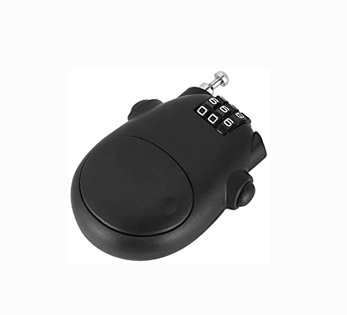 Shiwaki 3 Digit Code Combination Password Lock for Bicycle,Home,Hotel,Outdoor travel,Password Security Lock - Black - Image 2
