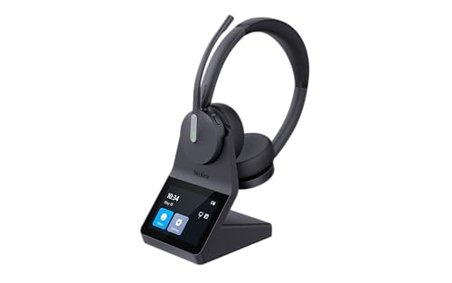 Image of Yealink HA64 Pro Duo Wireless Headset, DECT & Bluetooth, Noise Cancelling | Up to 600 ft DECT range and 32H Bluetooth talk time keep you connected all day, in office or out