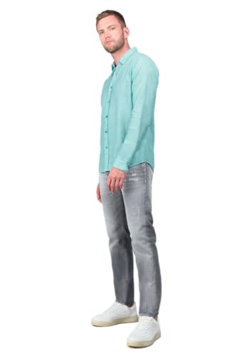 Chemise Rodes bleu turquoise Le Temps des Cerises pour homme