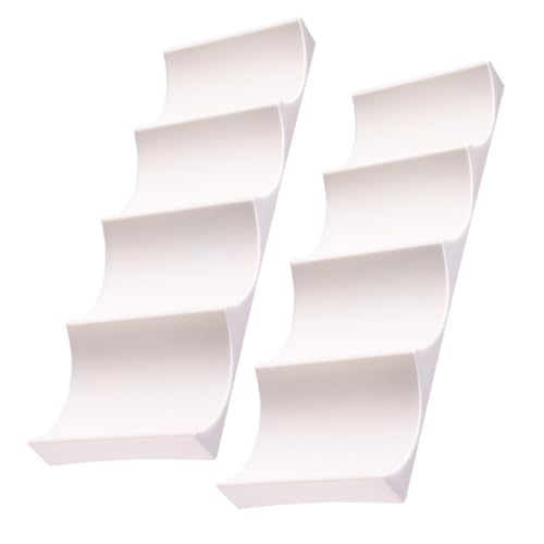 Soporte para botellas de vino plástico blanco 4 compartimentos miniatura 1