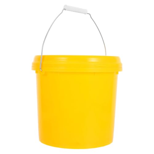 Artibetter Cubo de Plástico Resistente con Tapa Hermética, Capacidad 5 litros, Diseño Redondo y Asa Portátil para Uso Doméstico y Almacenamiento Seguro