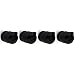SOLUSTRE 4pcs Camera Rain Cover Weatherproof Protective Housing Case Compatible Nest Security Camera Silicone for Outdoor Use Black