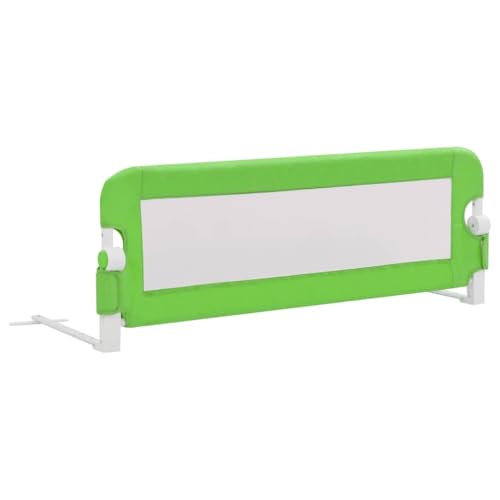 vidaXL Sponde Letto per Bambini Pieghevoli Barriera di Sicurezza per la Nanna Verde 102x42 cm in Rete in Poliestere Tubi in Metallo