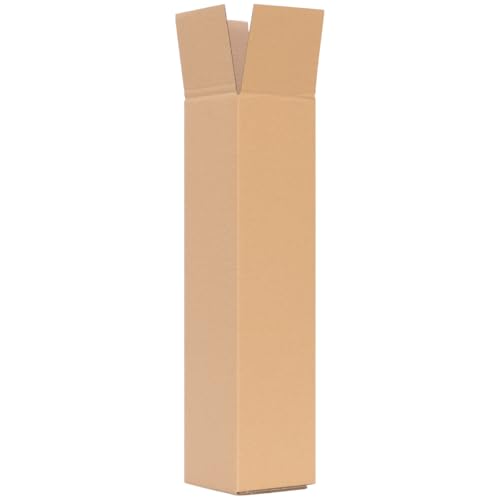 verpacking Tubes d'expédition rectangulaires 475 x 110 x 110 mm Brun [Exécution et quantité au choix] Carton d'expédition ondulé 50 pièces