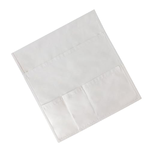 Bolsa de almacenamiento colgante de lino con multi-bolsillos para el reposabrazos del sofá 2