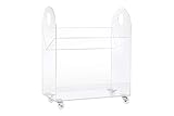 Babyletto Presto Portable Bookcase and Cart in Acrylic