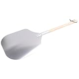 Pesfehhy Pizzaschieber,Pizzaschaufel Aus Rostfreiem Aluminium (90cm)- Praktisches & Solides Gewinde,Pizzaheber mit Abgerundeten