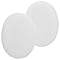 TEHAUX 2pcs White Marble Hot and Cold Body Massage Stones Set for Spa Deep Tissue Relaxation Essential Oil