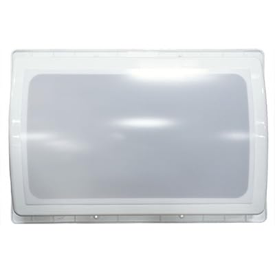 Elk Mountain RV Skylight Inner Dome, 14 x 22 x 4 inches, White with Matte Garnish