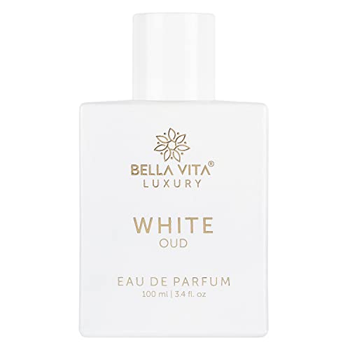 Bella Vita Luxury White Oud Eau De Parfum Unisex Perfume for Men & Women with Orange, Fressia & Tobacco|Woody Long Lasting EDP Fragrance Scent, 100 Ml