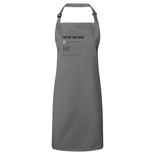 Tablier cuisine Per My Last Email vêtement protection humour travail