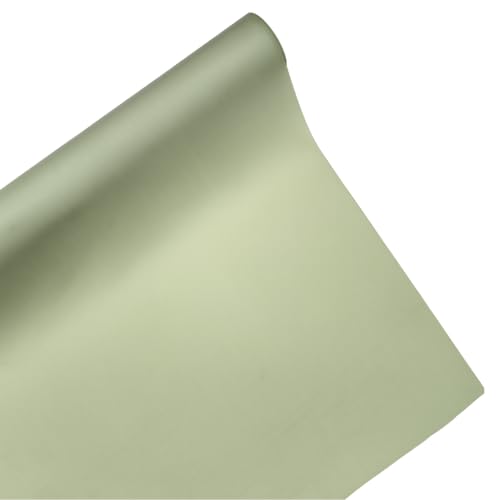 Image of Oasis Frosted Sage Green Bouquet Wrapping Roll Premium Korean Style Flower Wrap for Fresh Flowers & Gift Packaging Florist Essential Supplies 60 Micron 25 Meter Long