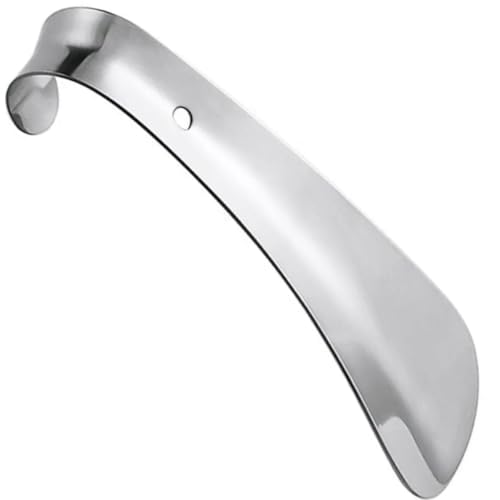 Calçadeira Curva Inox Calçar Sapato Tenis Sneaker Sapatenis 14,5cm NilosDecor