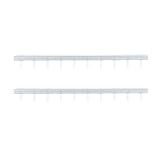 RNXRZANK 2X Modell Miniatur Straßenszene Geländer Mini 1: 87 Maßstab Architektur Sandtisch Miniatur Landschaft DIY Bastelarbeiten Szenendekorationen, Silber