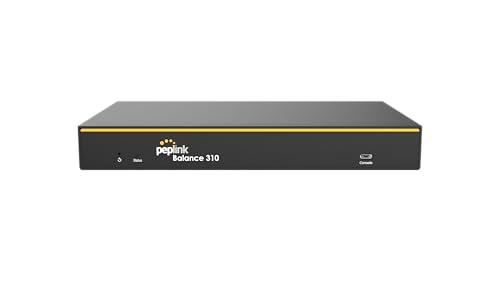 Peplink Balance 310 Enterprise-Grade Dual-WAN Router for SMBs, 2.5G WAN, 10G LAN, SpeedFusion SD-WAN. Wired-Only, No Wi-Fi Capability