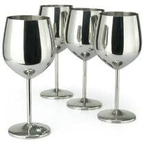 Veva Lifeveva Lifestainless Steel Wine Glasses Set Of 4, 18Oz Unbreakable & Portable Stemmed Metal Wine Glass, Fancy, Unique Wine Goblets For Outdoor, Travel And Pool, Ideal Gift For Wine Lovers (Silver)) #TOP21