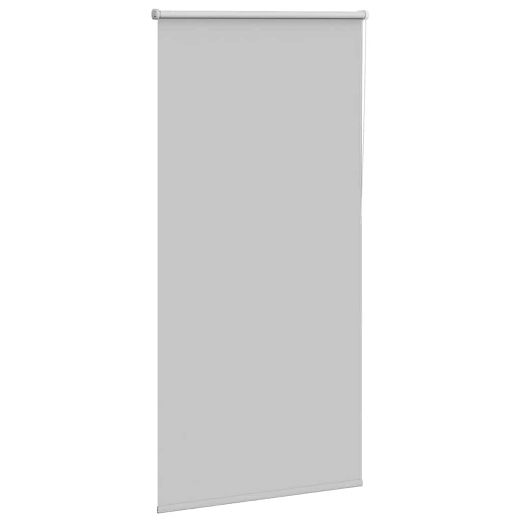 Store Enrouleur occultant Gris Clair 80,7 cm Polyester avec Supports sans perçage, réglable pour fenêtre, Porte ou Baie vitrée, contrôle de la lumière et intimité