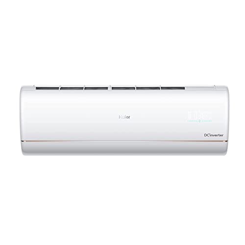 Image of Haier 1.6 Ton 4 Star Built-in Air purifier Inverter Split AC(100% Grooved copper, 4 -way swing, 60 degree Cooling at Extreme Temperature, 2022 Model, HSU19P-JW4B(INV), White body)