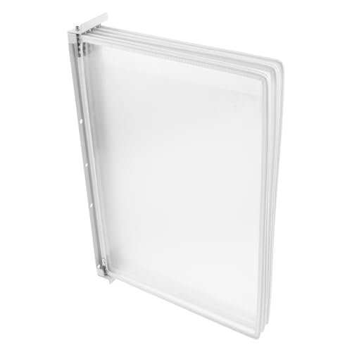 Soporte de pared resistente para archivos, de alta capacidad, 5 Pa, para documentos A4, ahorro de espacio, PVC, hierro, oficina, sistema de visualización eficiente de documentos