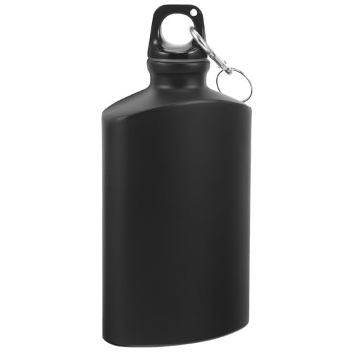 GAROZATION Cantimplora Resistente Prueba de Fugas de 500ml Portátil Militar en Aleación de Aluminio para Camping y Actividades al Aire Libre