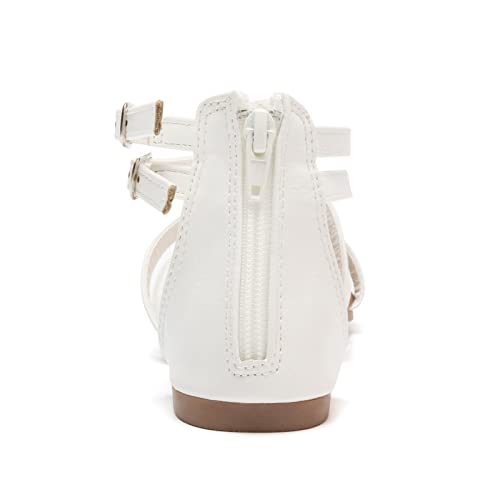Image of FUNKYMONKEY Girls Gladiator Strap Sandals Flat Thong Cross Strappy Sandals
