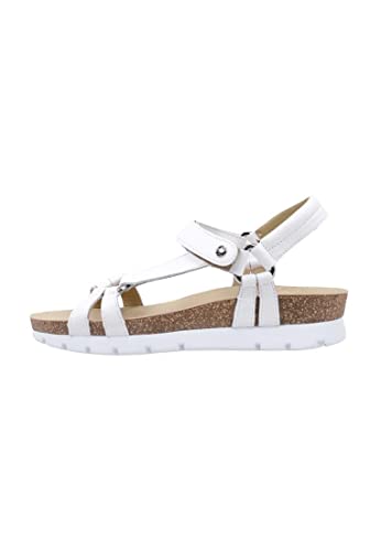 Panama Jack   Sally Basics, Sandalias con Cuña Mujer, Blanco (White), 41 EU