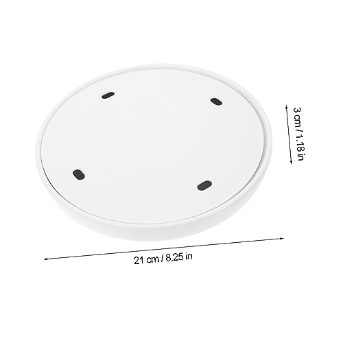 Bandeja redonda blanca melamina para sushi 21 cm miniatura 7