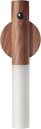 USB Rechargeable Wall Light Wood Indoor with Motion Sensor Induction Battery LED Wall Lamp Warm White Magnetic Bed Lamp for Living Room Bedroom Staircase Hallway[Multi Color]