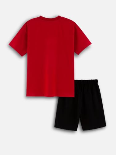 Image of Nap Chief Kids Cotton Paw Patrol Print Co-Ord Set for Boys & Girls | Half Sleeve T-Shirt & Shorts Set | Soft Casual Summer Wear